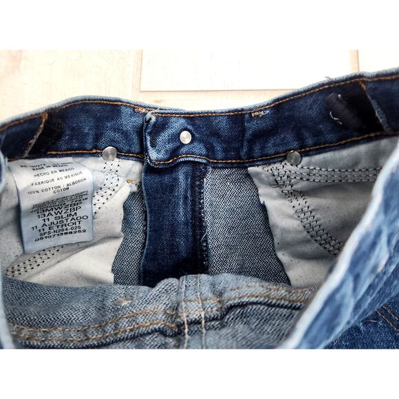 Wrangler Boys Size 11 Slim Western Cowboy Workwear Denim Adjustable Straight - Picture 6 of 9